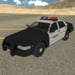 Fast Police Car Driving 3D Icon