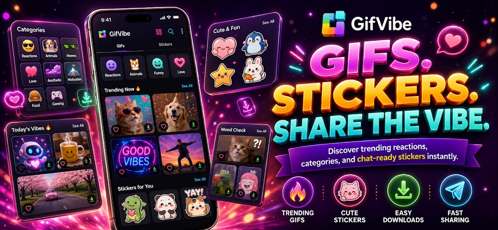 GifVibe: GIFs & Stickers